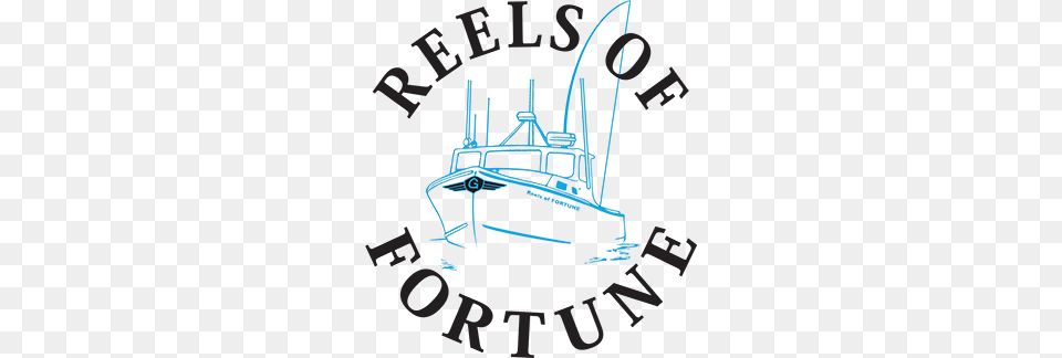 Reels Of Fortune Obx Merchandise Charter Fishing Reels, Transportation, Vehicle, Yacht, Boat Png