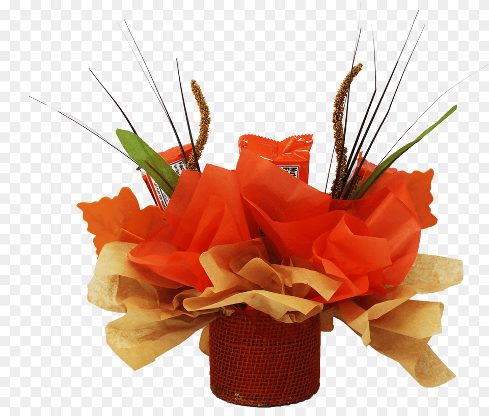 Reese S Peanut Butter Candy Bouquet Back View, Flower, Flower Arrangement, Flower Bouquet, Plant Free Png