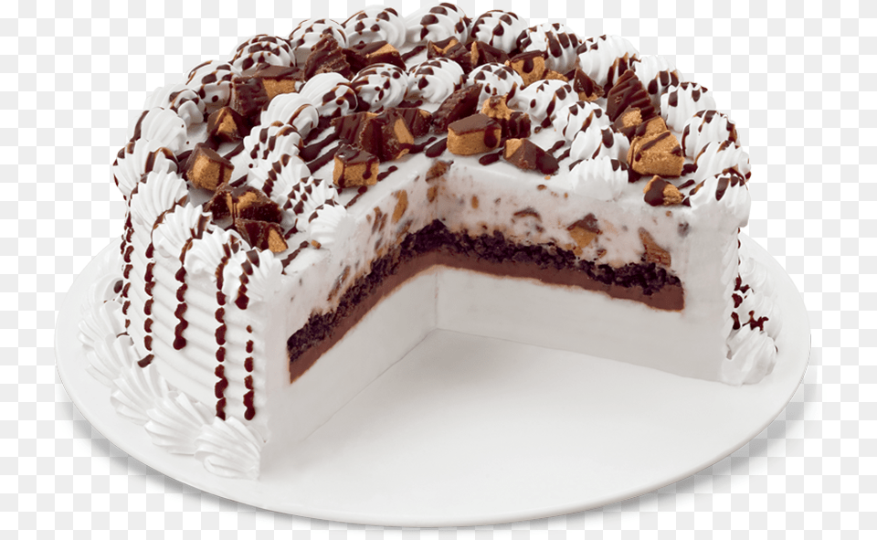 Reese S Peanut Butter Cups Blizzard Cake Dairy Queen Blizzard Cakes, Birthday Cake, Cream, Dessert, Food Png Image