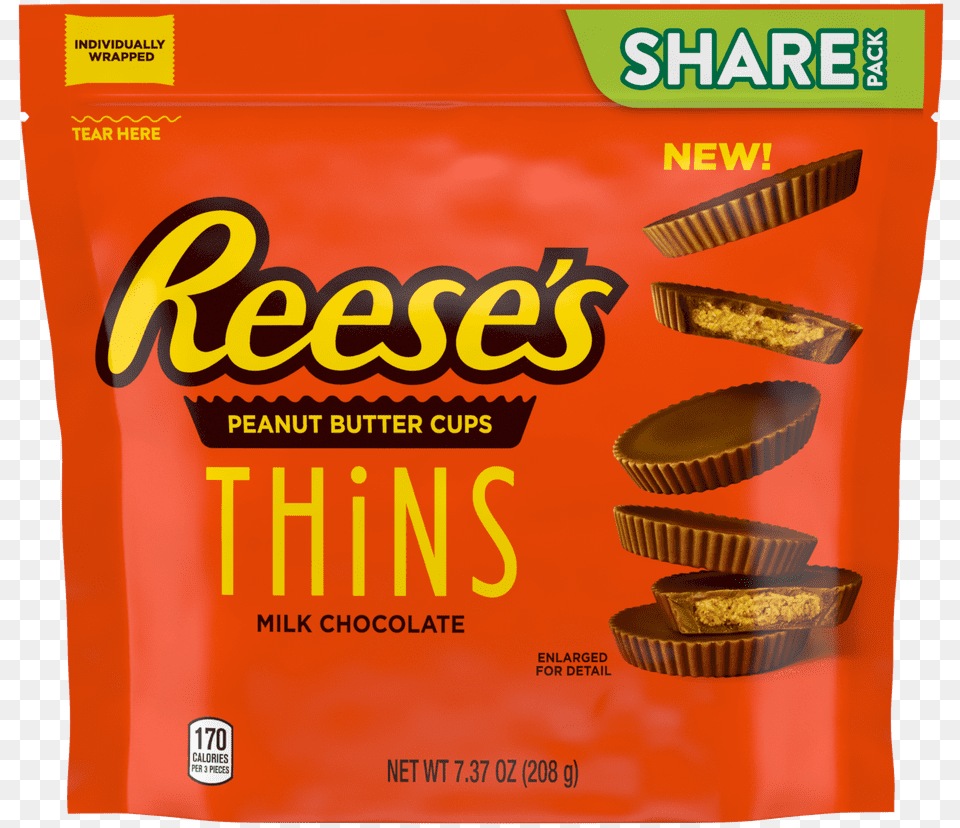 Reese S Thins Milk Chocolate Reese39s Peanut Butter Cups, Food, Sweets, Snack Png