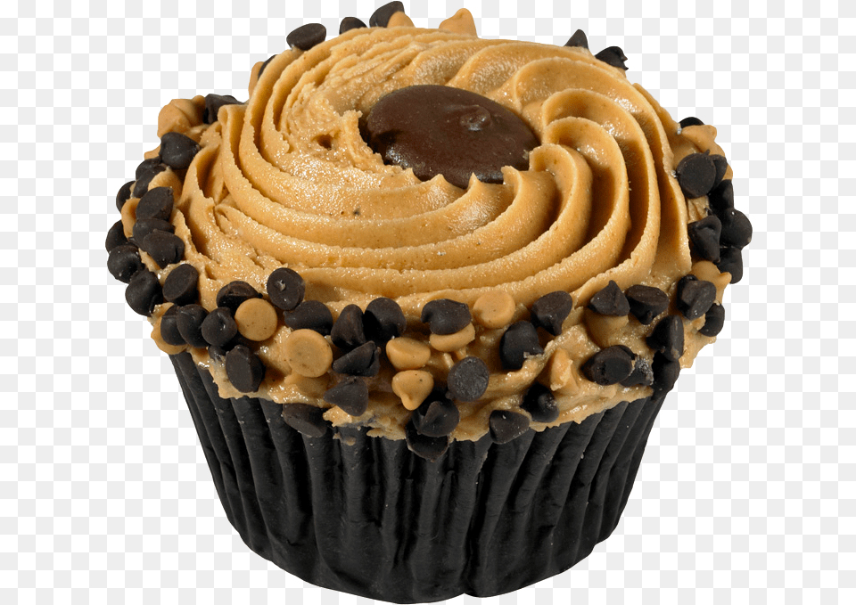 Reeses Cupcake Transparent, Cake, Cream, Dessert, Food Free Png Download