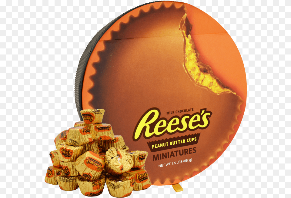 Reeseu0027s Miniatures Gift Box Novelty Boxes Peanut Butter Cup, Food, Sweets, Advertisement Free Png