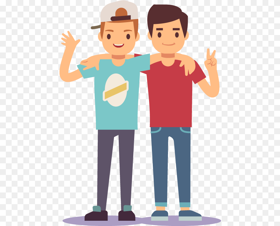 Refer A Friend Cartoon Friends, Person, People, T-shirt, Clothing Png Image