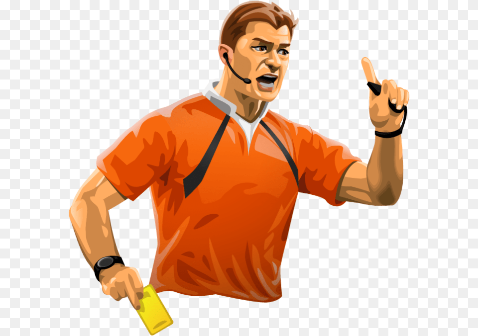 Referee Download Illustration, Person, Hand, Finger, Body Part Png Image