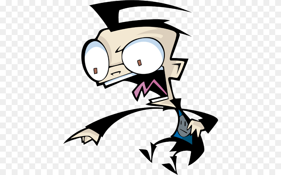 Reference Image Invader Zim Dib Shirt, People, Person, Stencil, Book Free Png Download