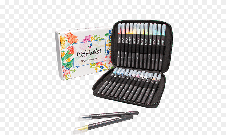 Refillable Watercolor Brush Pens, Pen Png