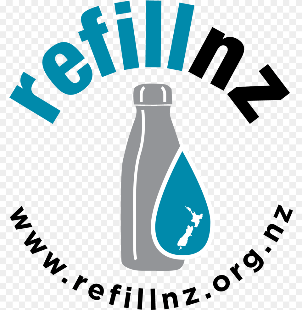 Refillnzlogo Refill Nz, Bottle, Water Bottle Png Image