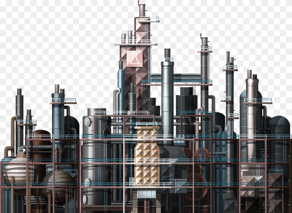 Refinery Full Refinery, Architecture, Building, Factory, Cad Diagram Png