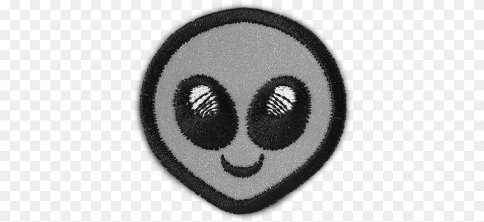 Reflective Alien Face Patch Circle, Home Decor, Rug Png