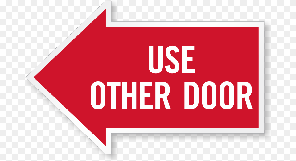 Reflective Arrow Signs Use Other Door Arrow, Sign, Symbol, Road Sign, First Aid Free Transparent Png