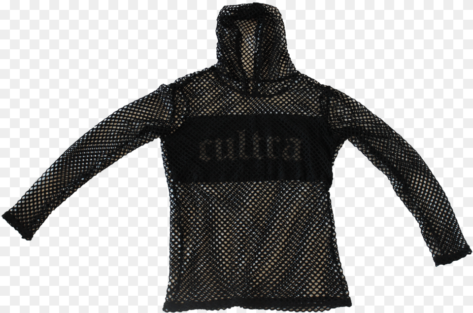 Reflective Gunmetal Cultra Black Fishnet With Hood Long Sleeve, Armor, Clothing, Coat, Chain Mail Free Png