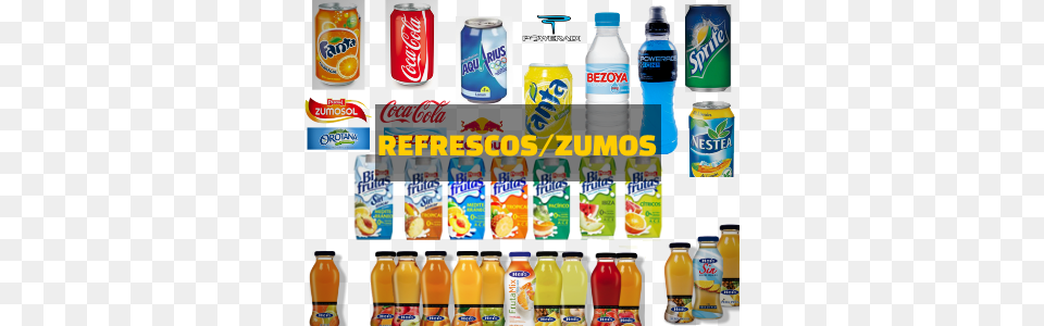 Refrescos Y Zumos Coca Cola, Can, Tin, Beverage, Juice Png Image