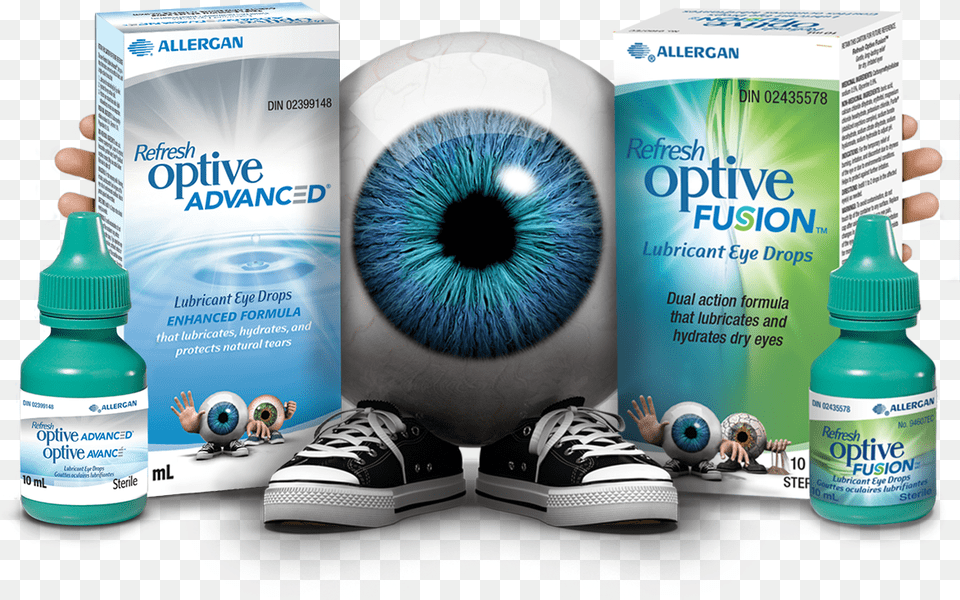 Refresh Optive Fusion Advanced, Advertisement, Clothing, Footwear, Poster Free Png Download