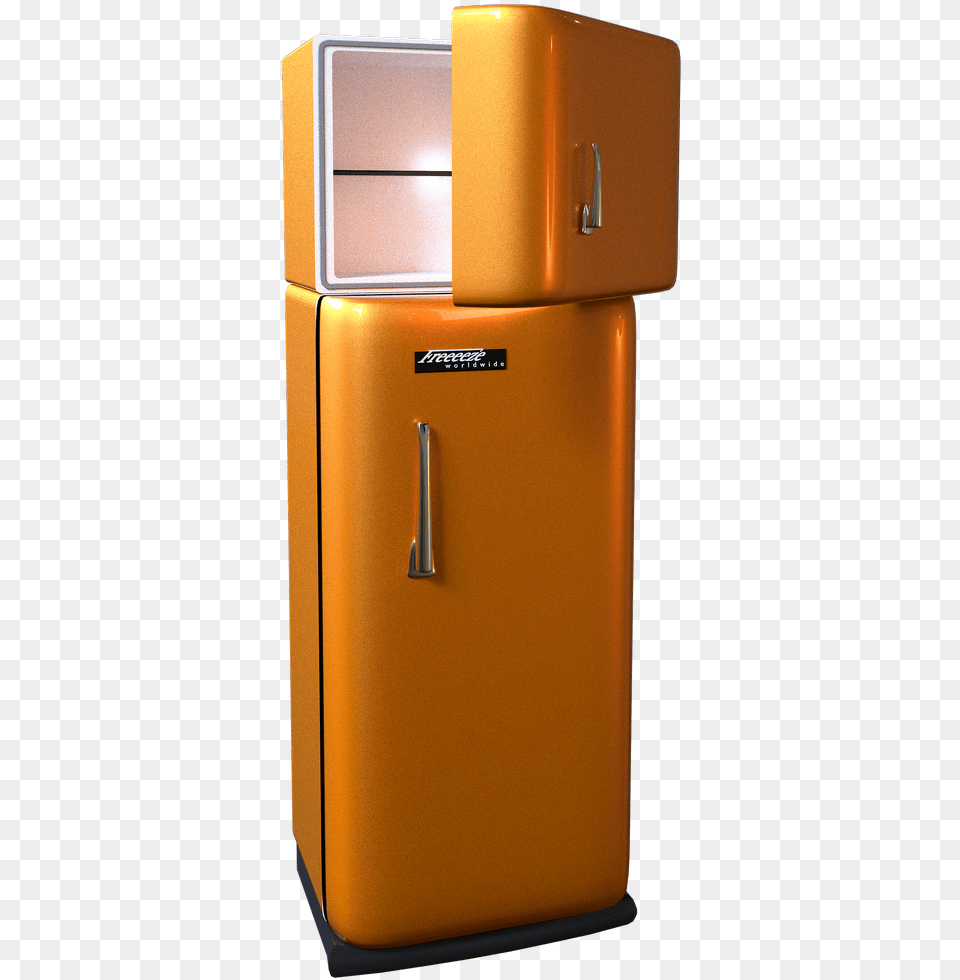 Refrigerador Congelador Khlgefrierkombination Retro Fridges Transparent Background, Appliance, Device, Electrical Device, Refrigerator Png Image