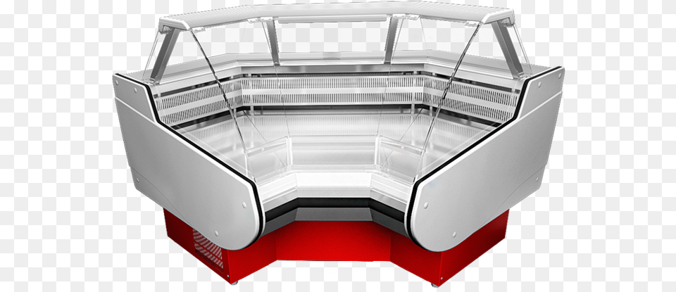Refrigerated Display Case Belluno Uv Closed Angle Handrail, Kiosk, Tub, Aluminium Free Transparent Png