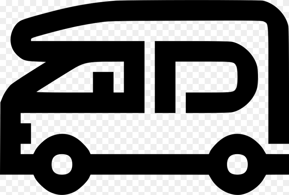 Refrigerator Camper Minibus Bus Ice Cream Icon, Transportation, Van, Vehicle, Moving Van Free Png Download