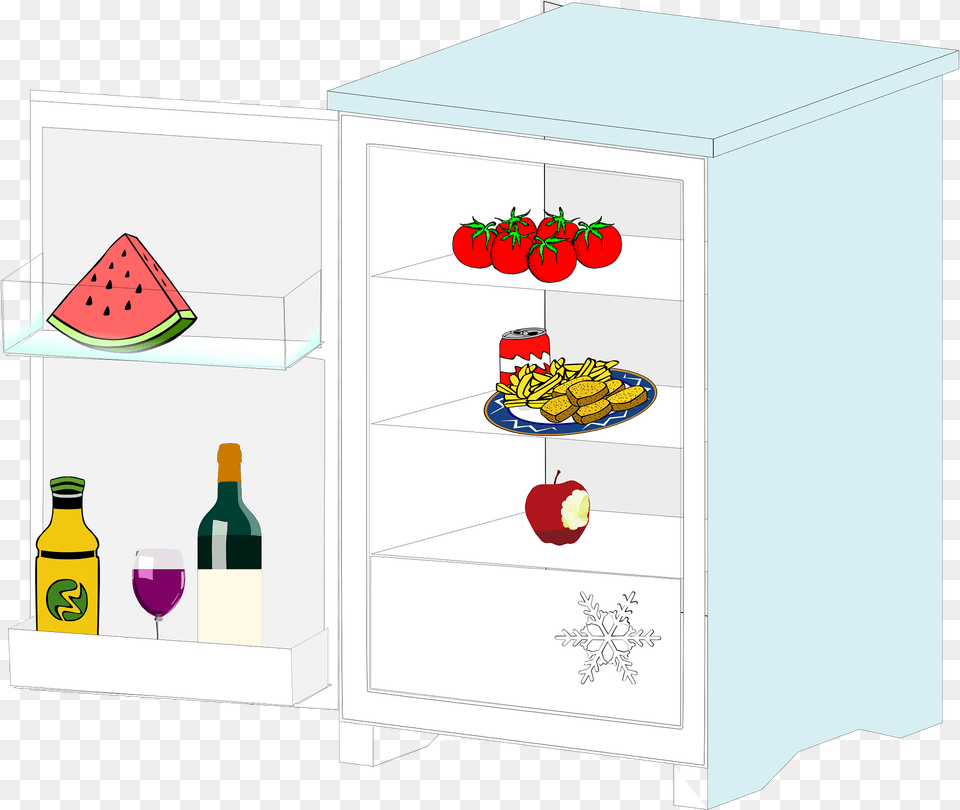 Refrigerator Clipart, Food, Fruit, Plant, Produce Png