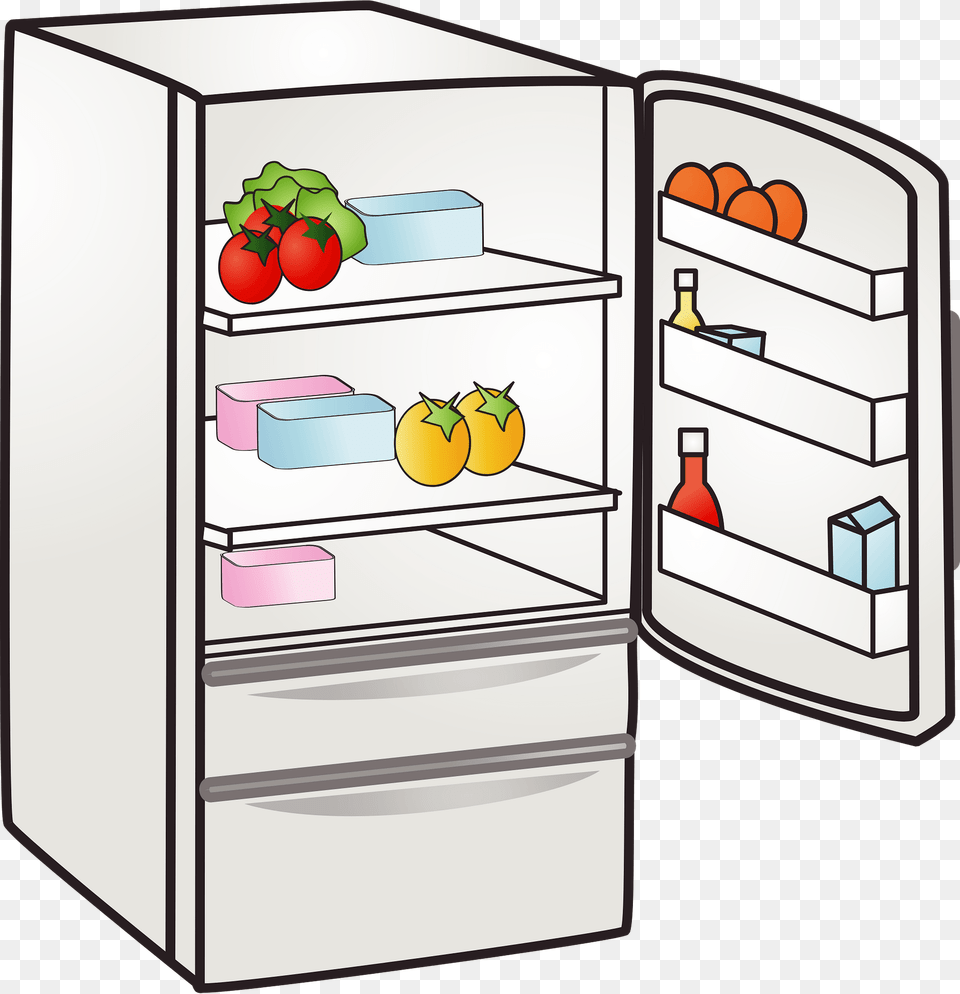 Refrigerator Clipart, Device, Appliance, Electrical Device Png Image