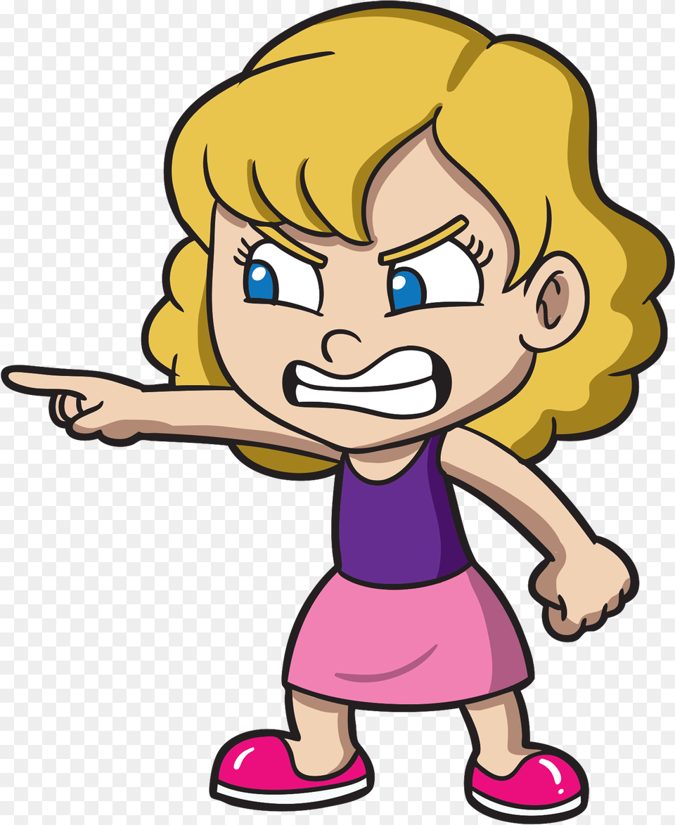 Refrigerator Clipart Angry Angry Girl Clipart, Baby, Person, Cartoon, Face Png Image