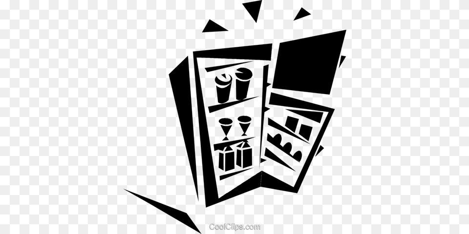 Refrigerator Royalty Vector Clip Art Illustration, Device, Appliance, Electrical Device Free Transparent Png