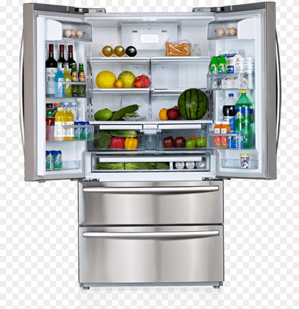 Refrigerator Transparent Refrigerator Clipart, Appliance, Device, Electrical Device Png Image