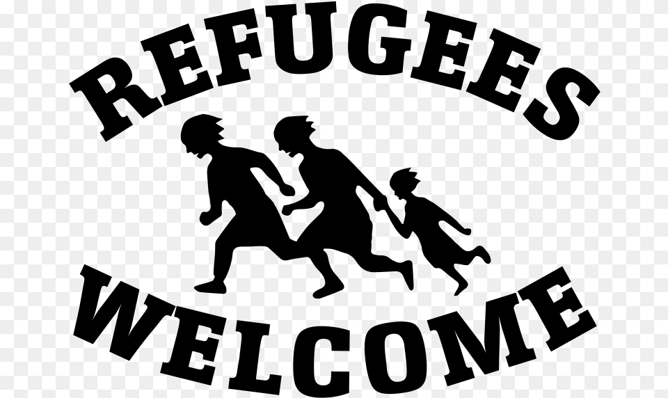 Refugees Welcome, Gray Free Transparent Png