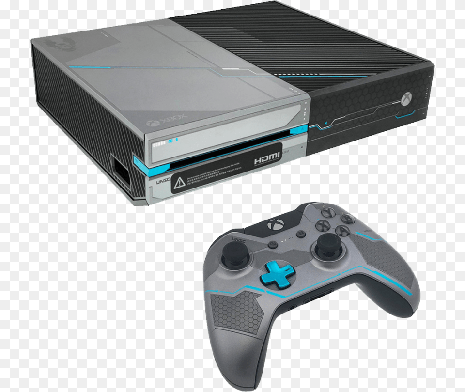 Refurbished Xbox One Console 1tb Halo 5 Silverblack Black And Silver Halo Xbox One, Electronics Free Transparent Png