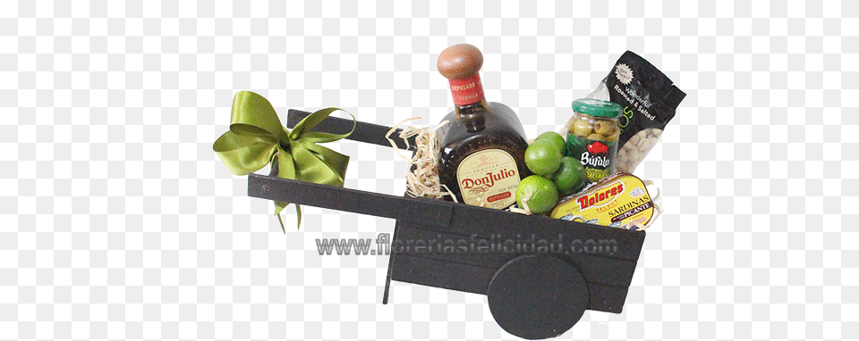 Regalos De Navidad Tequila Y Botanas Arreglos Con Botellas De Tequila Para Hombres, Lime, Produce, Citrus Fruit, Food Png Image