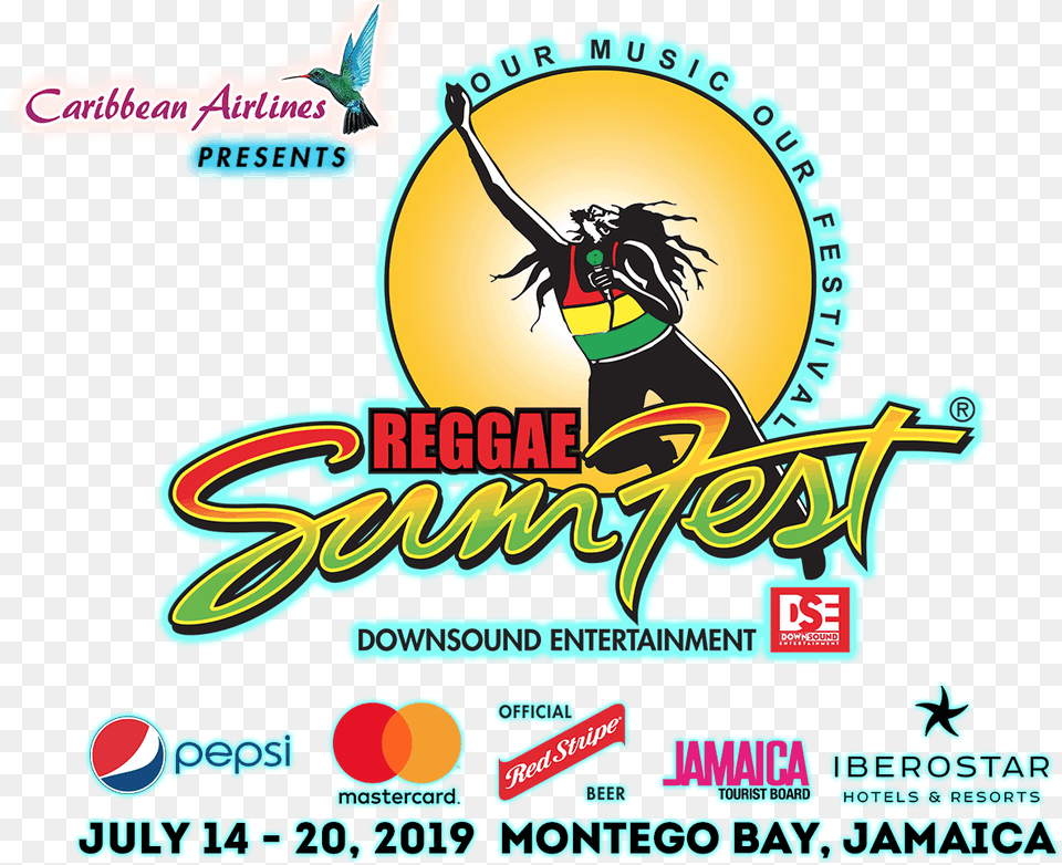 Reggae Sumfest 2019 Dates, Advertisement, Poster, Person, Logo Png