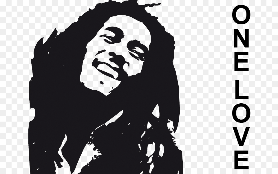 Reggae Transprent Bob Marley, Stencil, Person, Man, Male Png Image