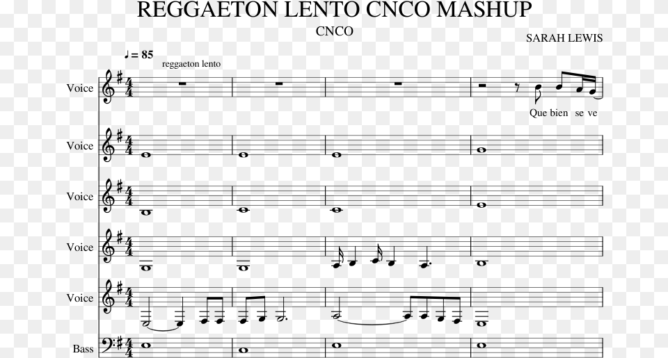 Reggaeton Lento Cnco Mashup Sheet Music For Piano Download Queen, Gray Png