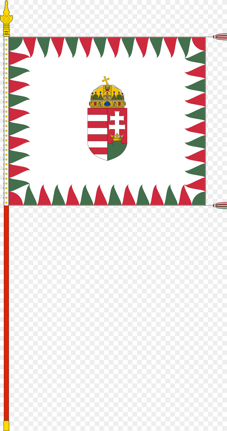 Regimental Colour Of The 1st Infantry Division Of The Hungarian Defence Forces 1945 1946 With Staff Clipart Png