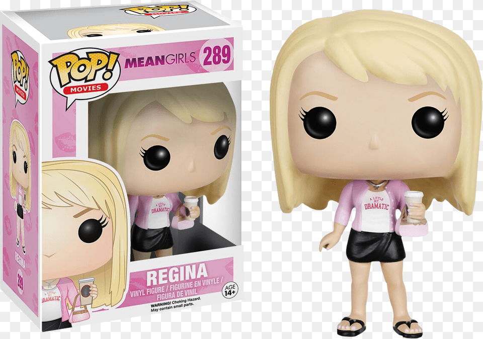 Regina Pop Vinyl Figure Mean Girls Funko Pop, Toy, Doll, Figurine, Skirt Png Image
