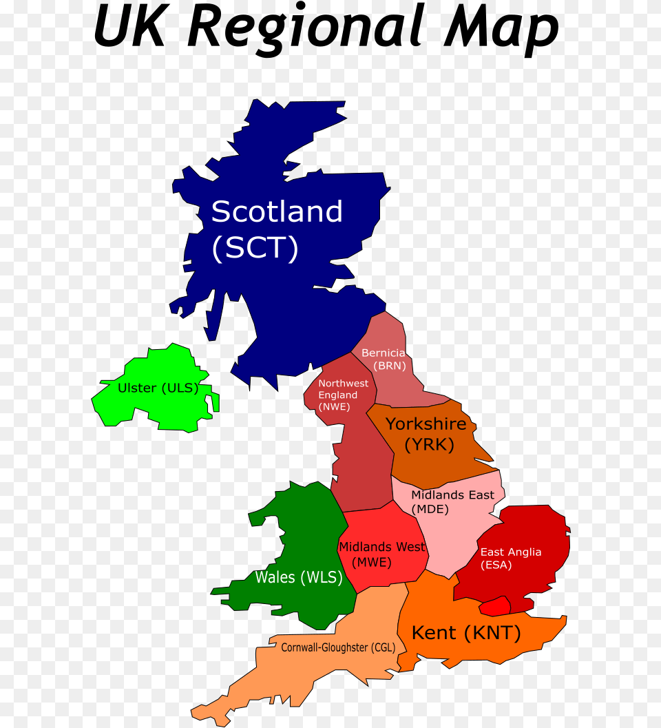 Regional Map Of Uk, Chart, Plot, Atlas, Diagram Png Image