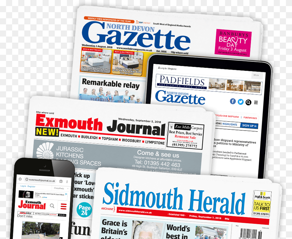 Regional Newspaper Advertising Devon North Devon Journal, Text, Person Free Png Download