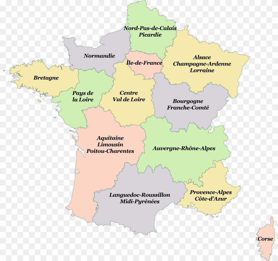 Regions Of France, Atlas, Chart, Diagram, Map Png Image