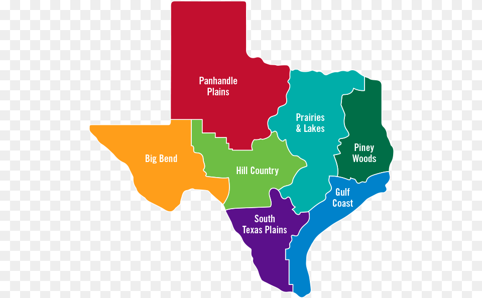 Regions Of Texas, Chart, Map, Plot, Atlas Free Transparent Png