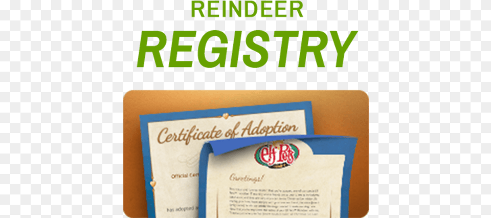 Register Your Family39s Elf Pets Reindeer To Receive Lk Domain, Advertisement, Poster, Text Free Transparent Png