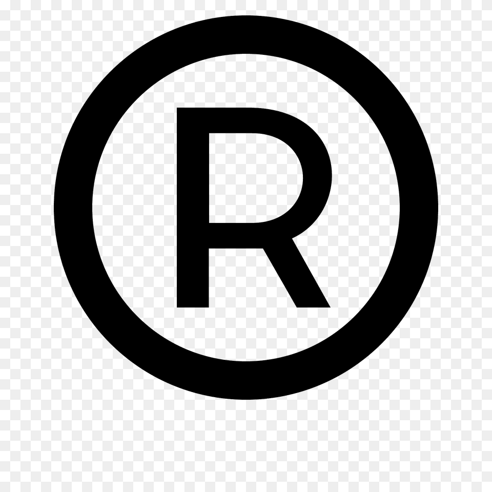 Registered Emoji Clipart, Symbol, Text, Number Png Image