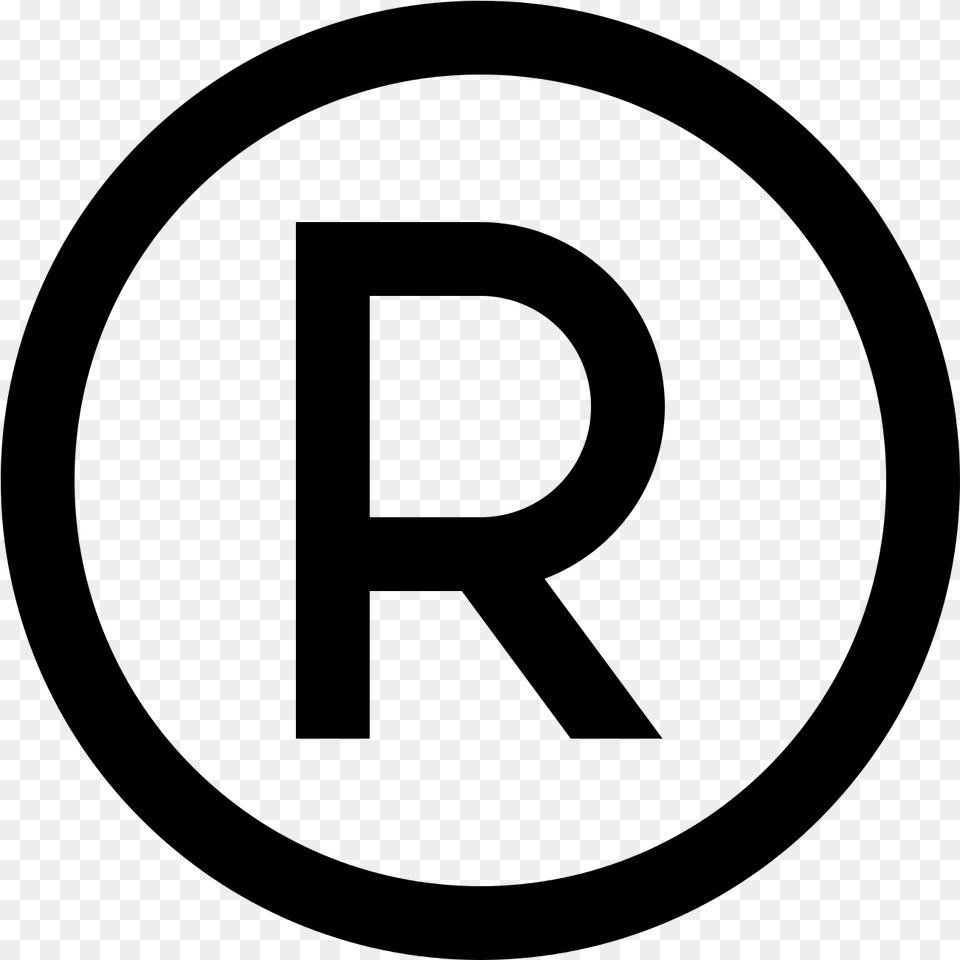Registered Mark Vector Registered Trademark Icon, Gray Free Transparent Png