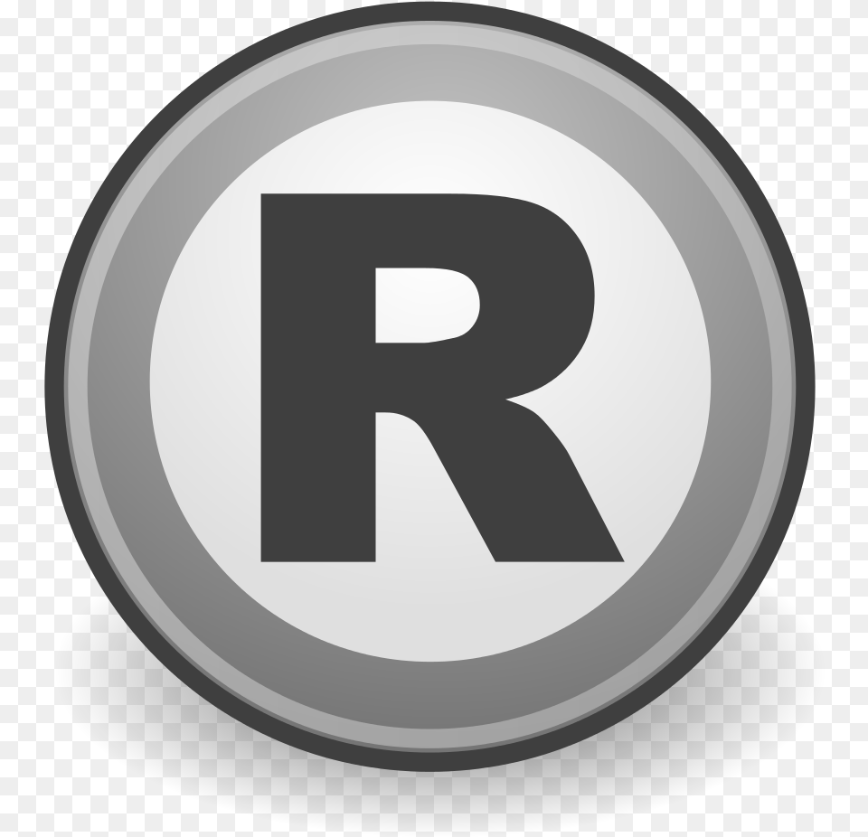 Registered Trademark Logo Gray, Symbol, Number, Text, Disk Free Transparent Png