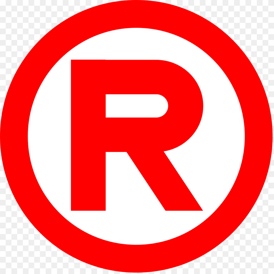 Registered Trademark Vector, Sign, Symbol, First Aid, Road Sign Png