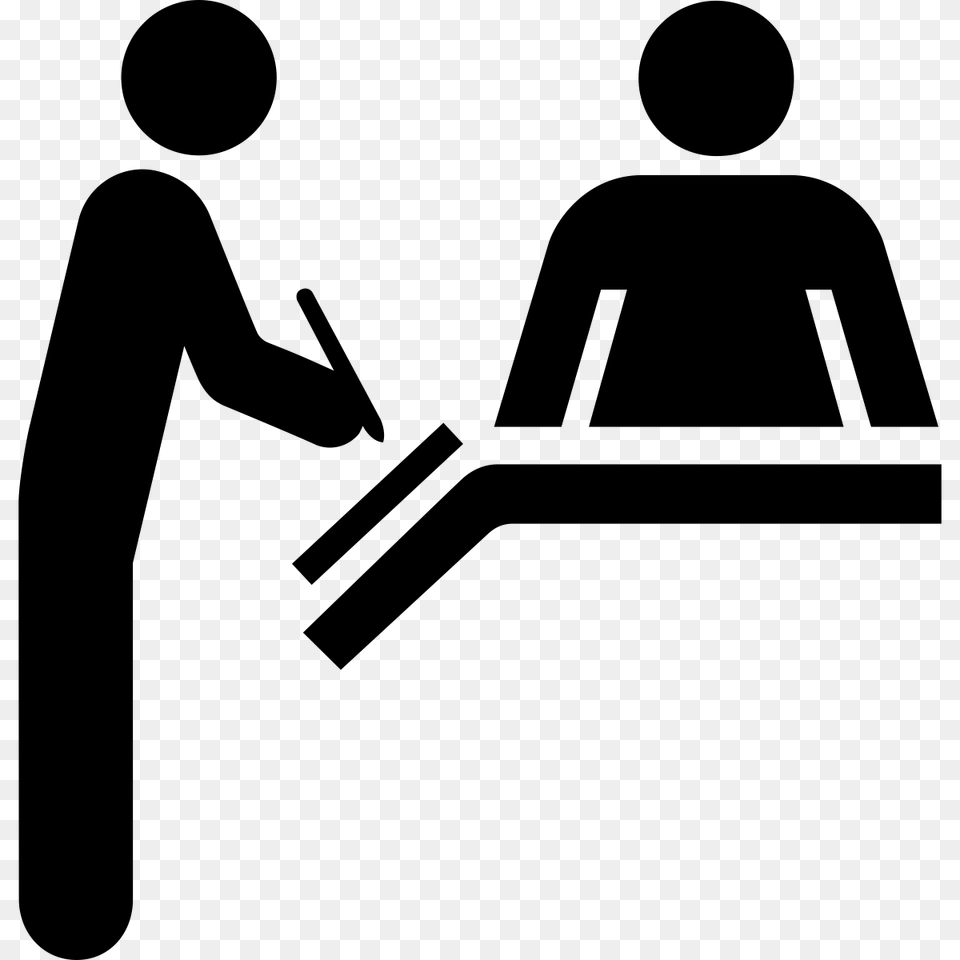 Registration Desk Clipart Clip Art Images, Gray Png Image