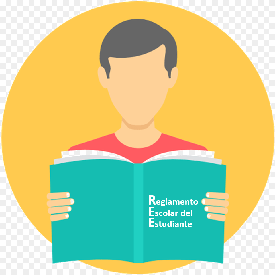 Reglamento Escolar Del Estudiante Reading Icon, Book, Person, Publication, Adult Free Transparent Png