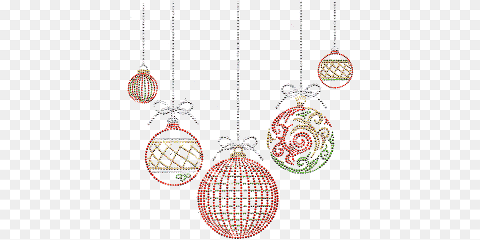 Regltbrgtgreen Red Gold Amp Clear Xmas Ornaments Christmas Day, Accessories, Earring, Jewelry, Necklace Free Png Download