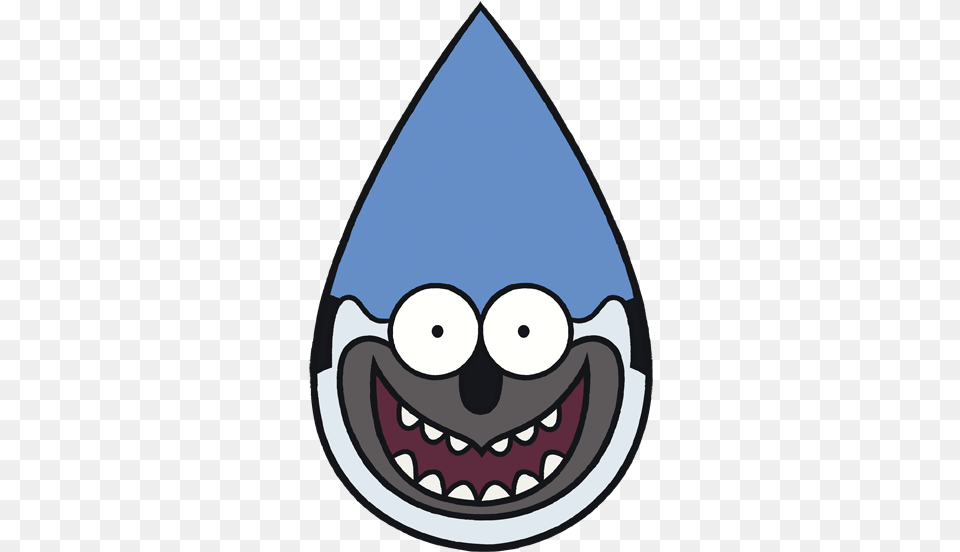Regular Show Mordecai Pullover Hoodie Regular Show Face, Body Part, Mouth, Person, Teeth Free Png Download