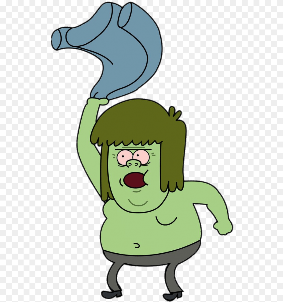 Regular Show Muscle Man Takes Off Shirt Muscle Man Regular Show Meme, Baby, Person, Face, Head Free Png