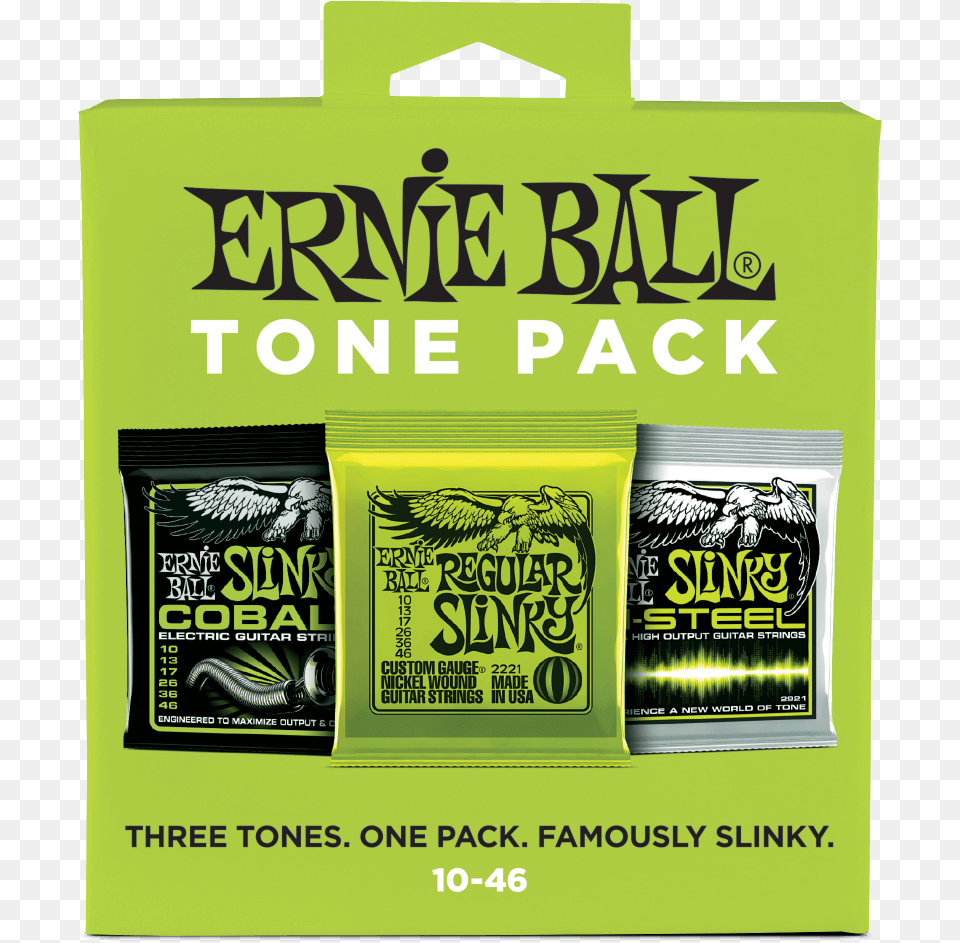 Regular Slinky Electric Tone Pack Ernie Ball, Advertisement, Poster Png Image