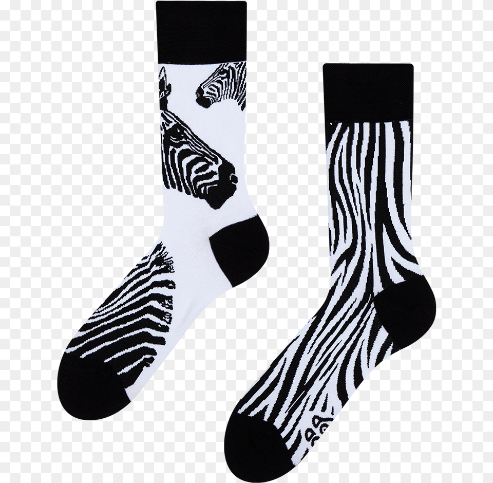 Regular Socks Zebra Good Mood Socks, Clothing, Hosiery, Sock, Animal Free Transparent Png