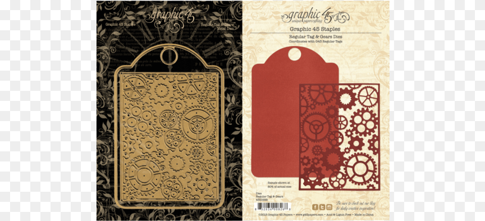 Regular Tag Amp Gears Dies Graphic 45 Mon Amor Ephemera Cards, Art, Floral Design, Graphics, Pattern Png